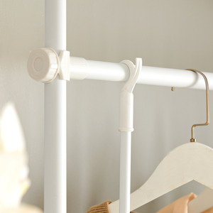 White Adjustable Clothes Shelf System shot 7754306
