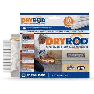 Dryrod Damp-Proofing Rods for 9 Inch Wall x 10 Pack