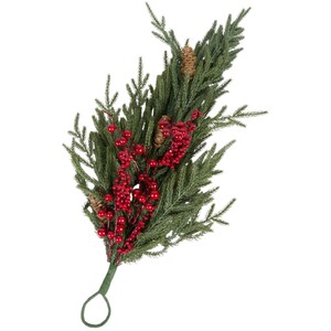 Red Berry and Pinecone Door Drop