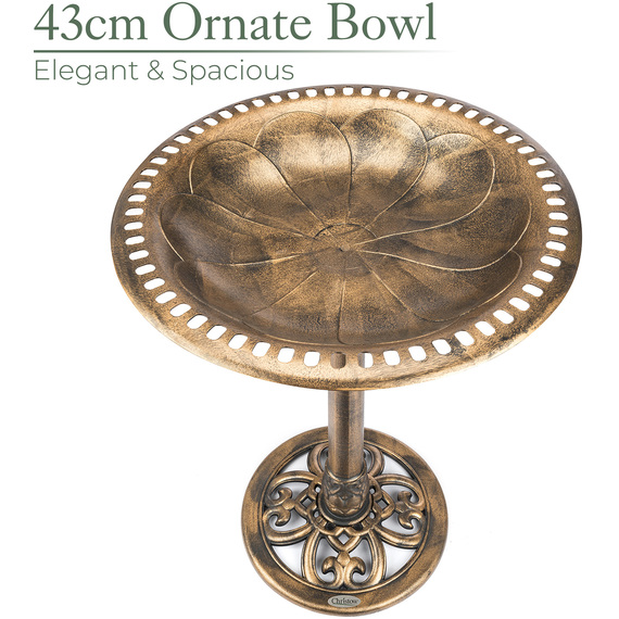 Round Pedestal Bird Bath