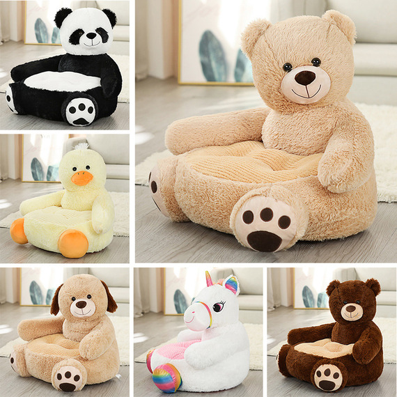 Kids Plush Animal Sitting Sofa