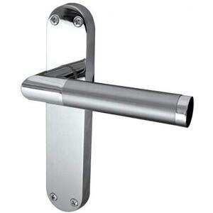 Mitred Door Handles On Backplate Duo Finish