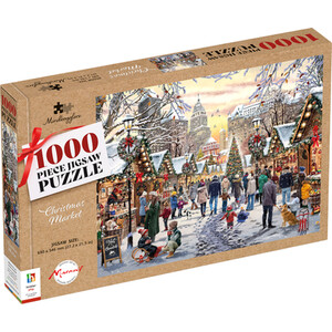 1000 Piece Richard Macneil Christmas Market Jigsaw Puzzle