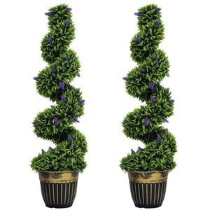 Set of 2 Decorative Artificial Plants