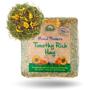 Timothy Hay With Mixed Flowers Animal Feed
