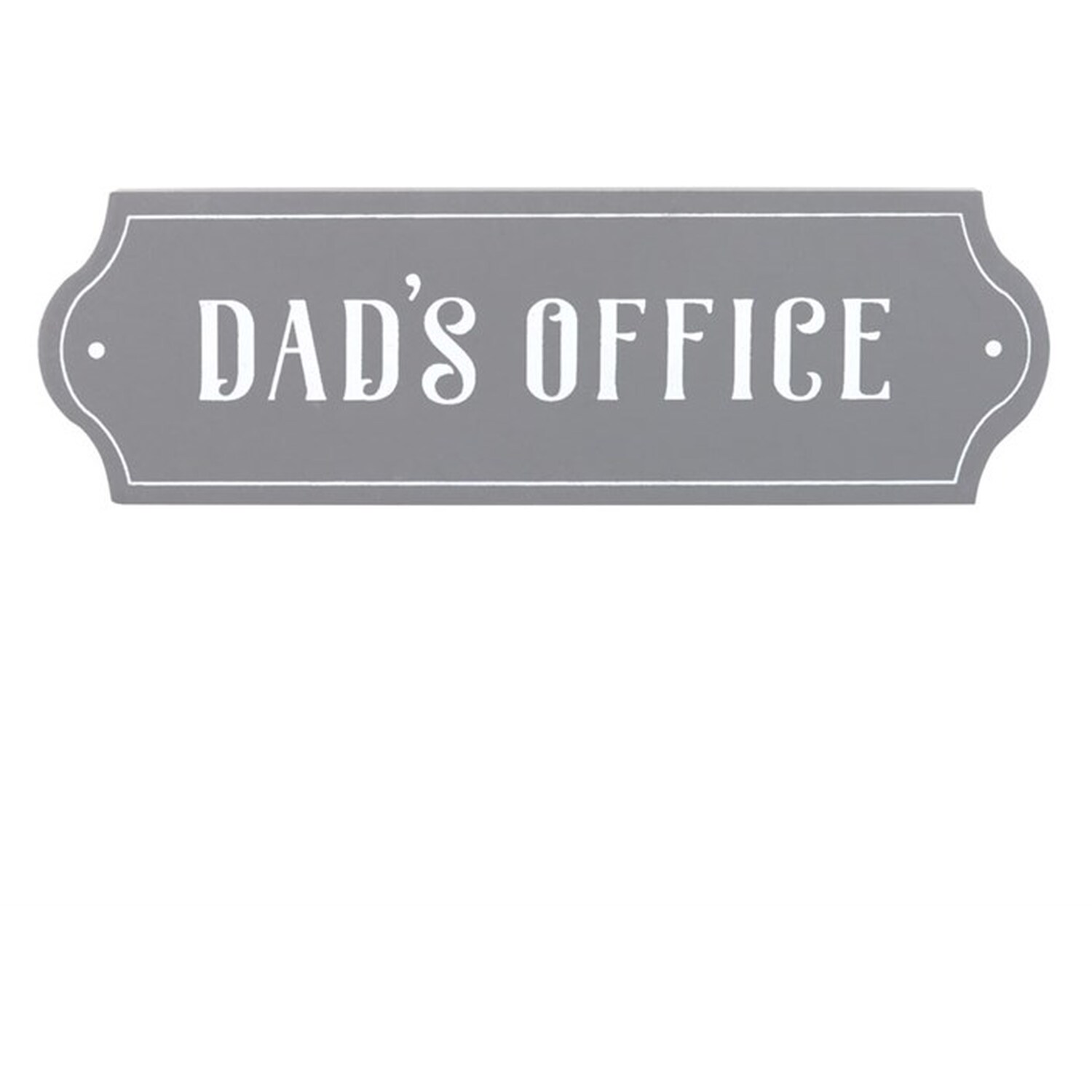 Dad S Office Wall Plaque Perfect Father S Day Gift - Grey