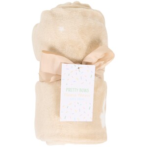 Bows Printed Fleece Throw