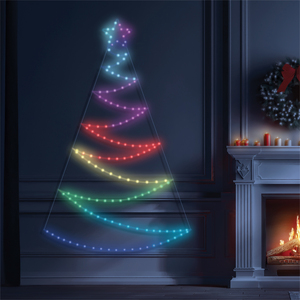 Xmas Haus Flat Tree Light RGB App Control Plastic 150cm