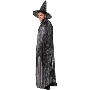 Unisex Adult Spiderweb Hat And Cape Set