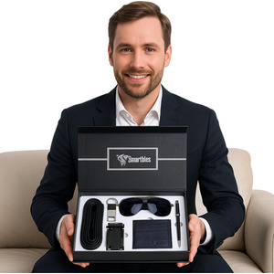 5 in1 Gift Set for Men Genuine Leather Belt And Accessories