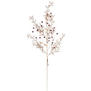 Gold and Red Berry Spray