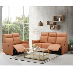 Lugo Recliner with Manual Function Cognac PU