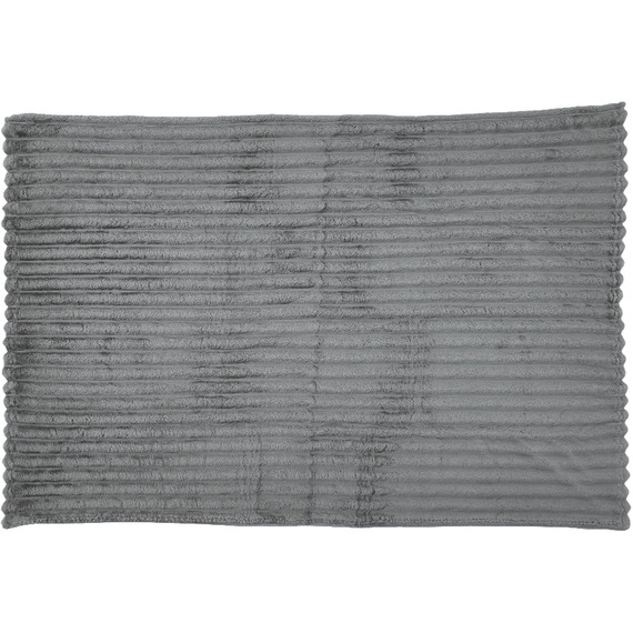 Reversible Fluffy Striped Throw Blanket 