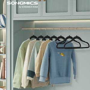 SONGMICS Velvet Baby Hangers with 360 Swivel Hooks