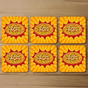 art retro Designer Coaster Set