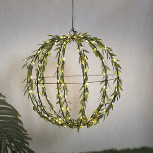 Solar Floral Orb Hanging Light