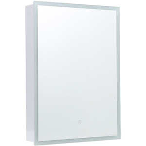 Rectangular Wall-Mounted Mirror Cabinet with LED Lighting