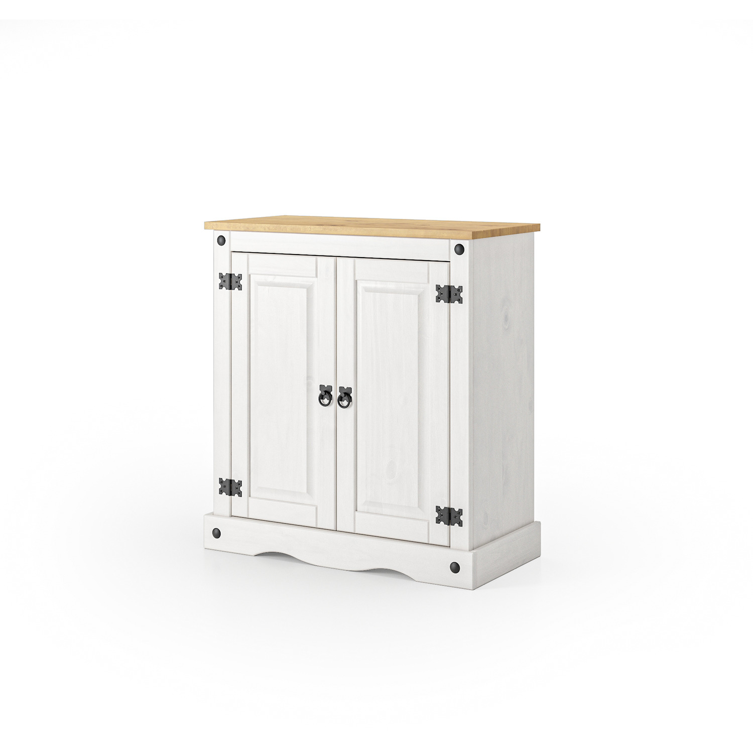 Corona Sideboard White 2 Door Cupboard Solid Mexican Pine - White