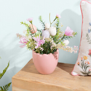 Pastel Floral Potted Arrangement