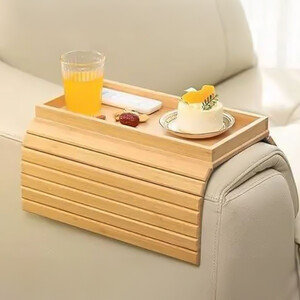 Bamboo Sofa Arm Rest Tray