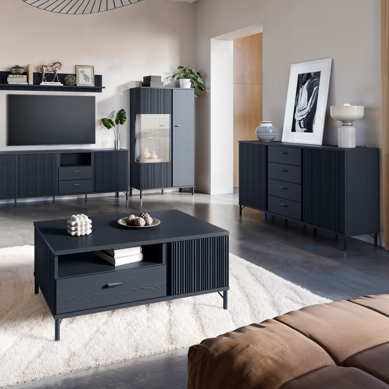 Lusaka Sideboard - Black Graphite 2