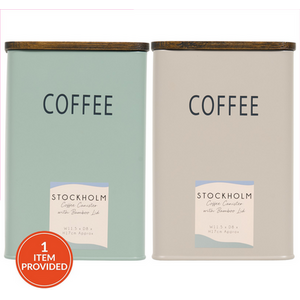 Stockholm Coffee Canister with Bamboo Lid