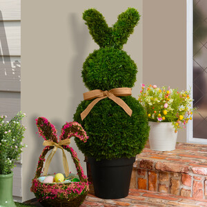 Topiary Bunny Artificial Potted Plant