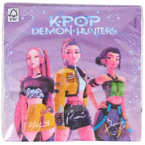 Pack of 20 K-pop Demon Hunters Napkins
