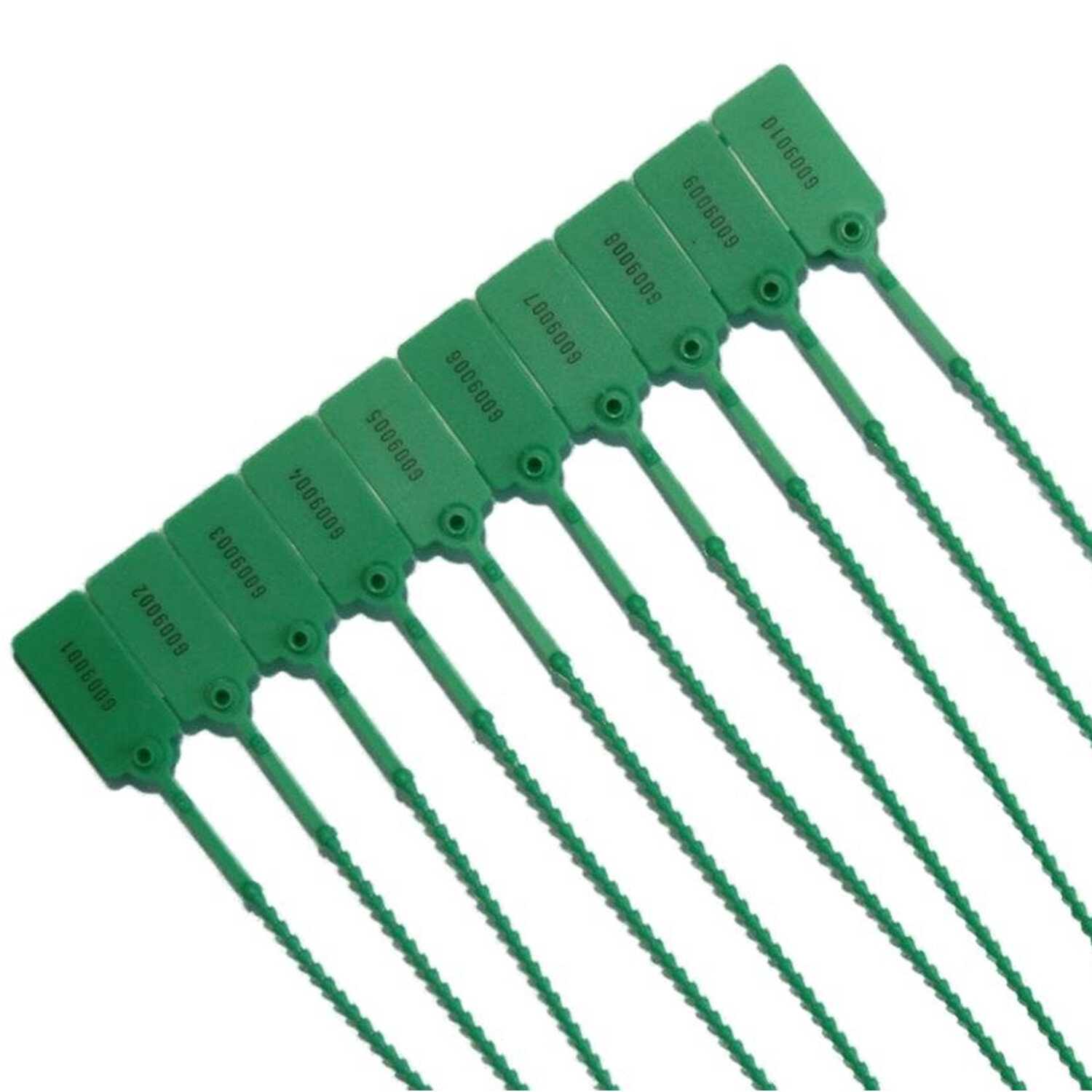 Security Writable Tags 20 Tamper Proof Security Tags - GREEN