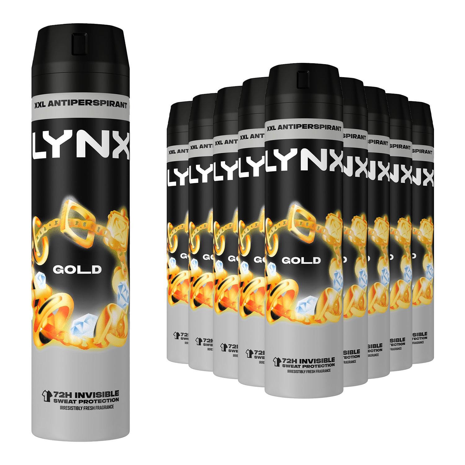 Lynx XXL Anti-perspirant Deodorant Body Spray Gold 72H Protection 250ml, 30Pack - Image 5