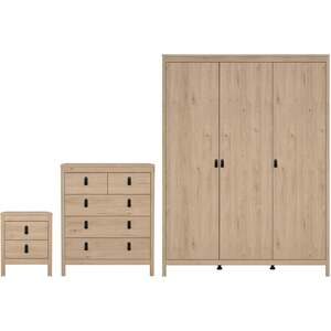 Wyld Haus Wildberry 3-Piece Natural Oak Bedroom Set