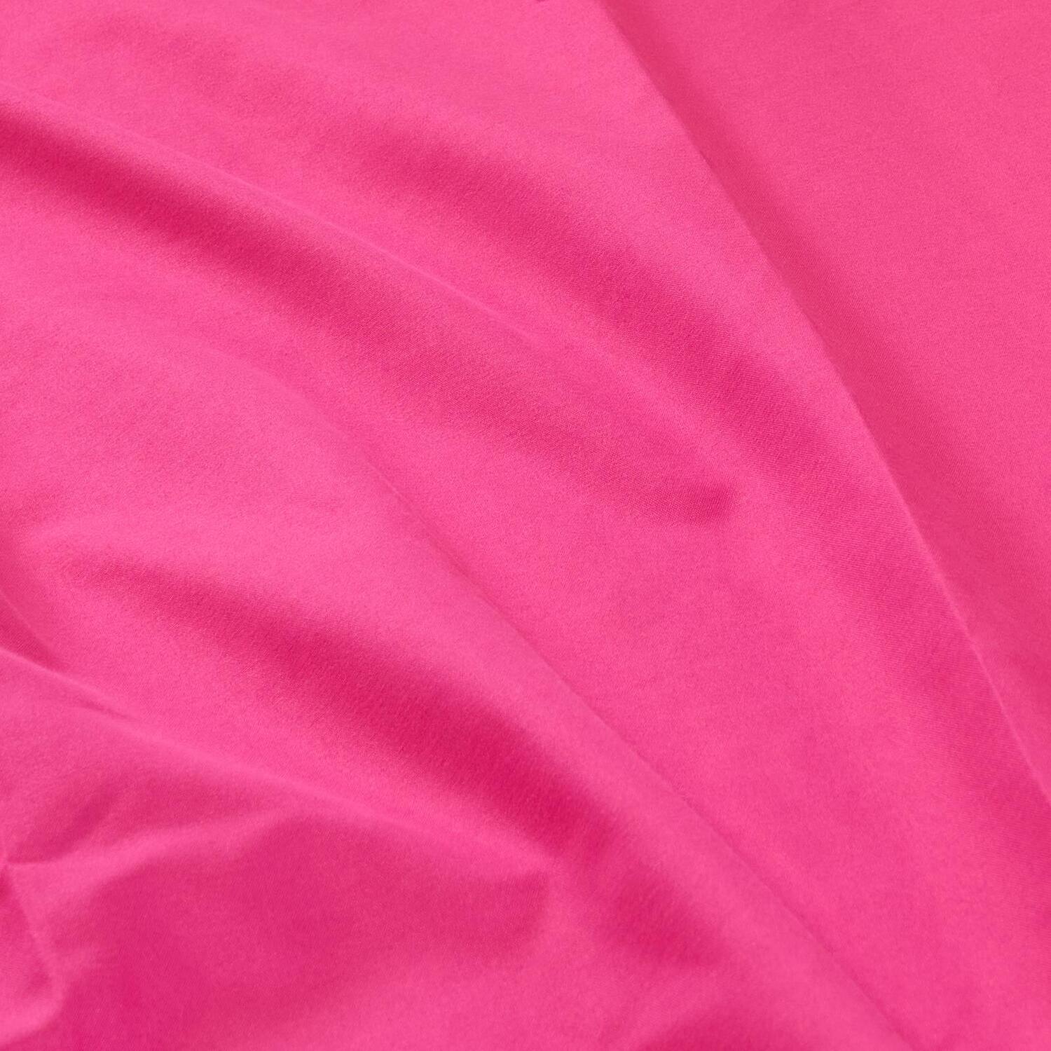 OHS Ultra Soft Microfibre Plain Fitted Bed Sheet in Bright Pink | Size: Double
