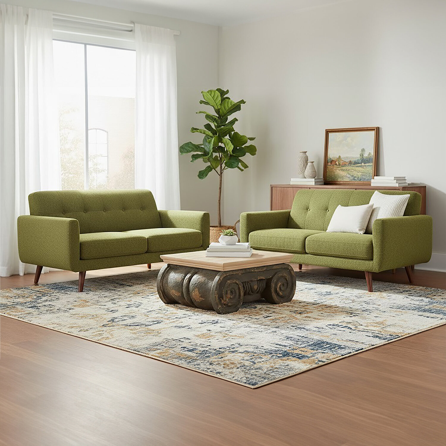 Pompeii Ornate Coffee Table - Natural
