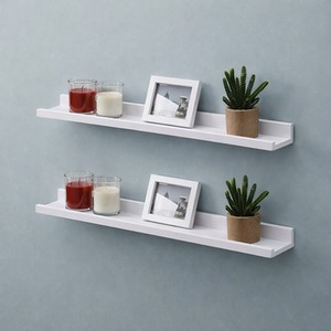 White Wide Photo Shelf Wall Mounted  shot 13247944