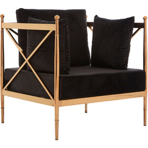 Novo Chair With Rose Gold Finished Metal Arms