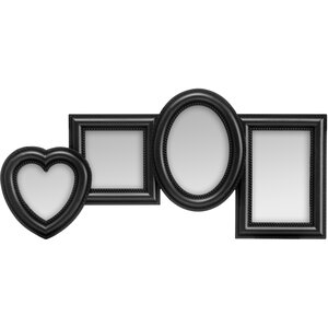 Maren 4 Photo Black Plastic Photo Frame