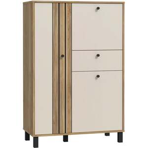 Pebblethorn 3 Door 1 Drawer Storage Cabinet Natural