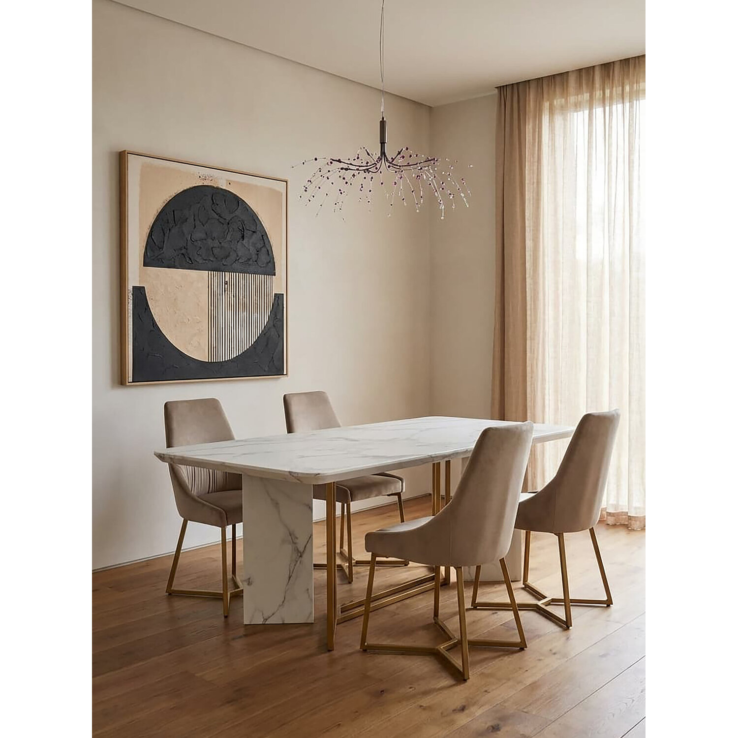Vieste Rectangular Dining Table - White
