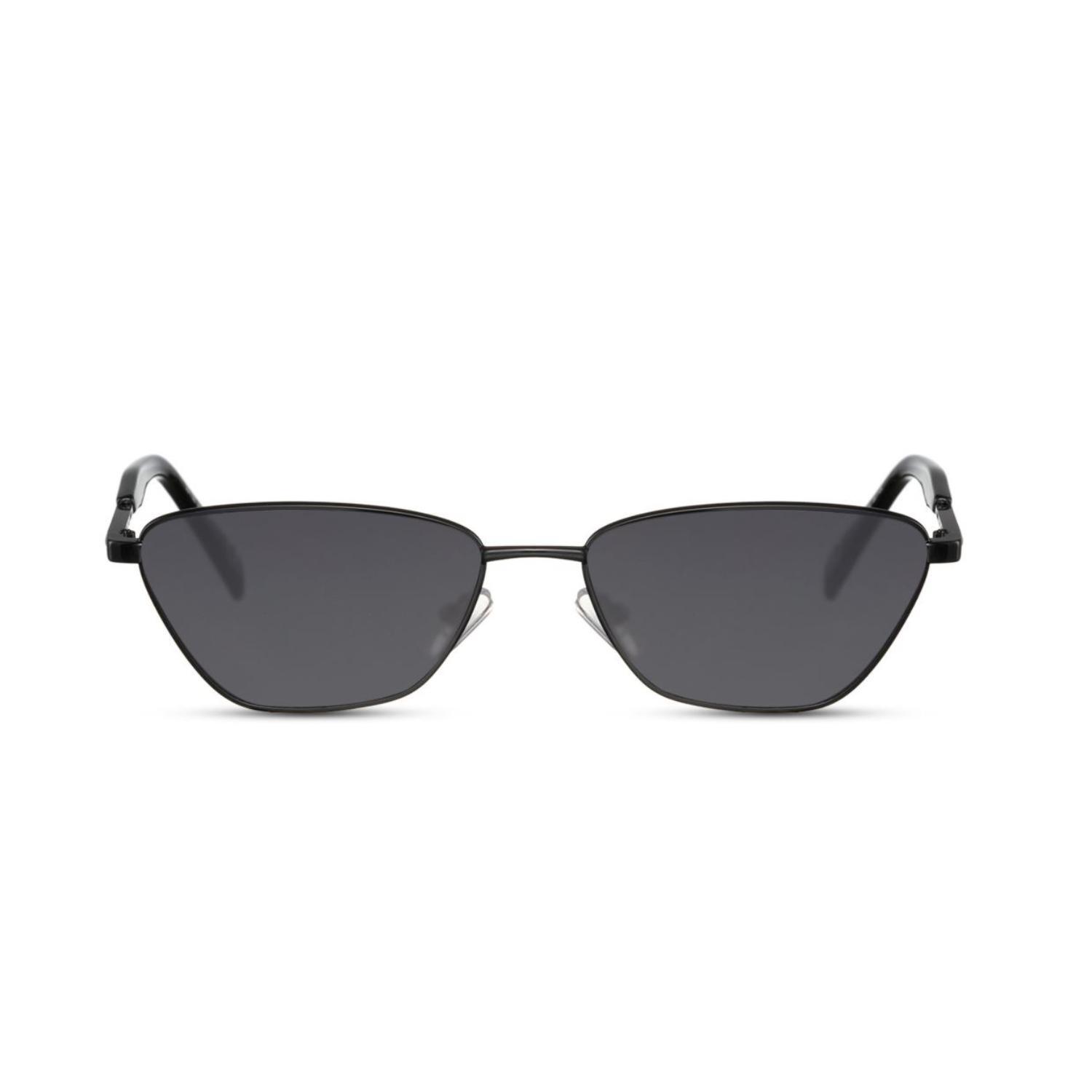Sunglass Station Classic Cat-Eye Unisex Sunglasses - Glossy Black