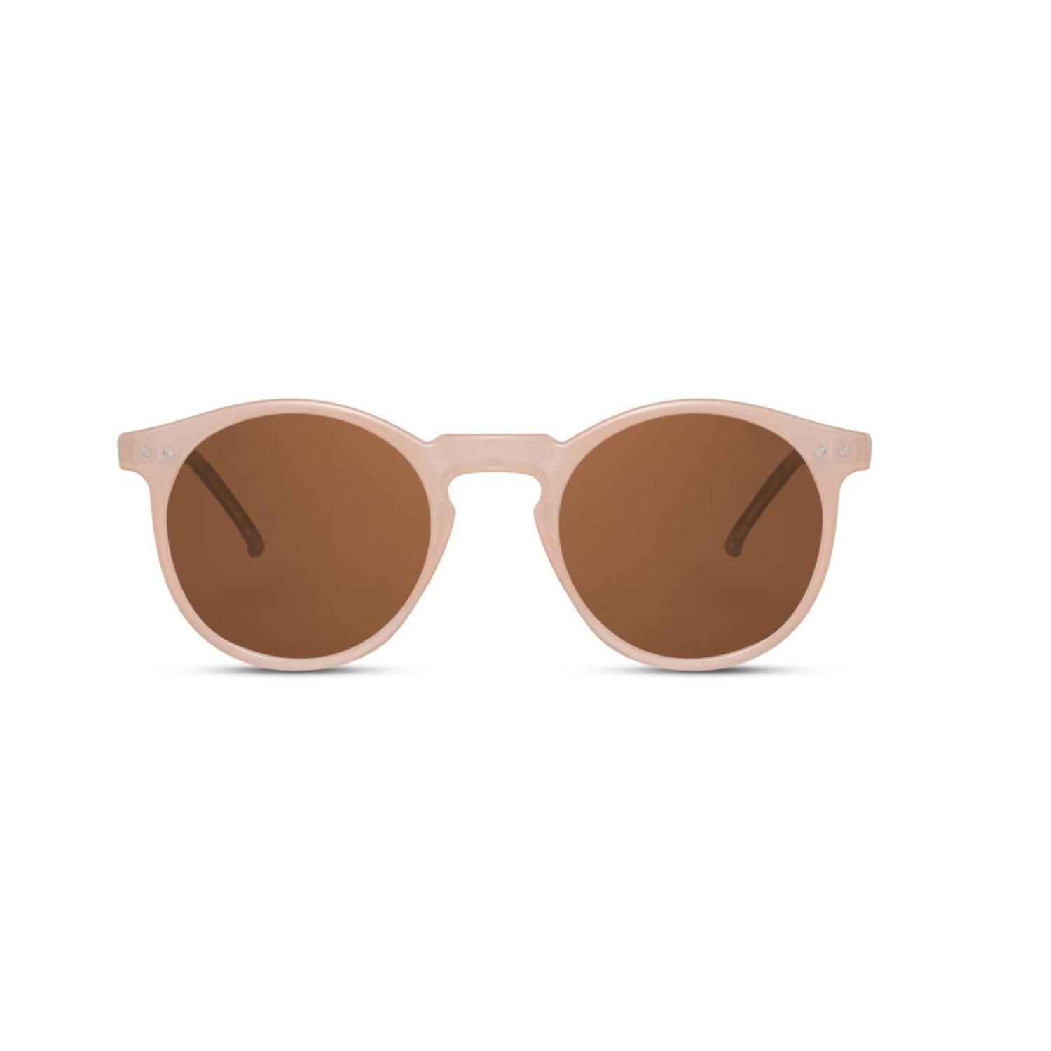 Sunglass Station Lido Round Unisex Sunglasses - Beige