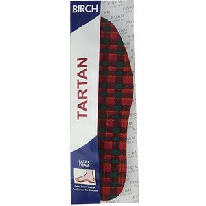 Tartan Foam Insoles Mens - Men's Lightweight Cushioning Plaid Red