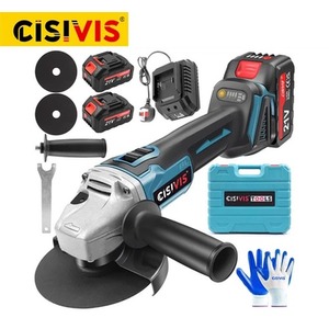 21V, 125mm Brushless Angle Grinder With 2 Batteries