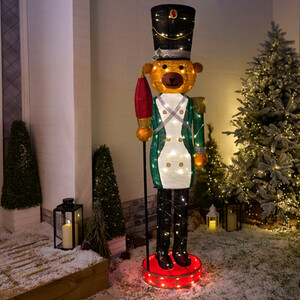 LED Christmas Nutcracker Bear Decoration