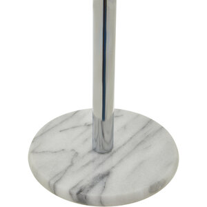 Delphine Chrome Kitchen Roll Holder with Marble Base