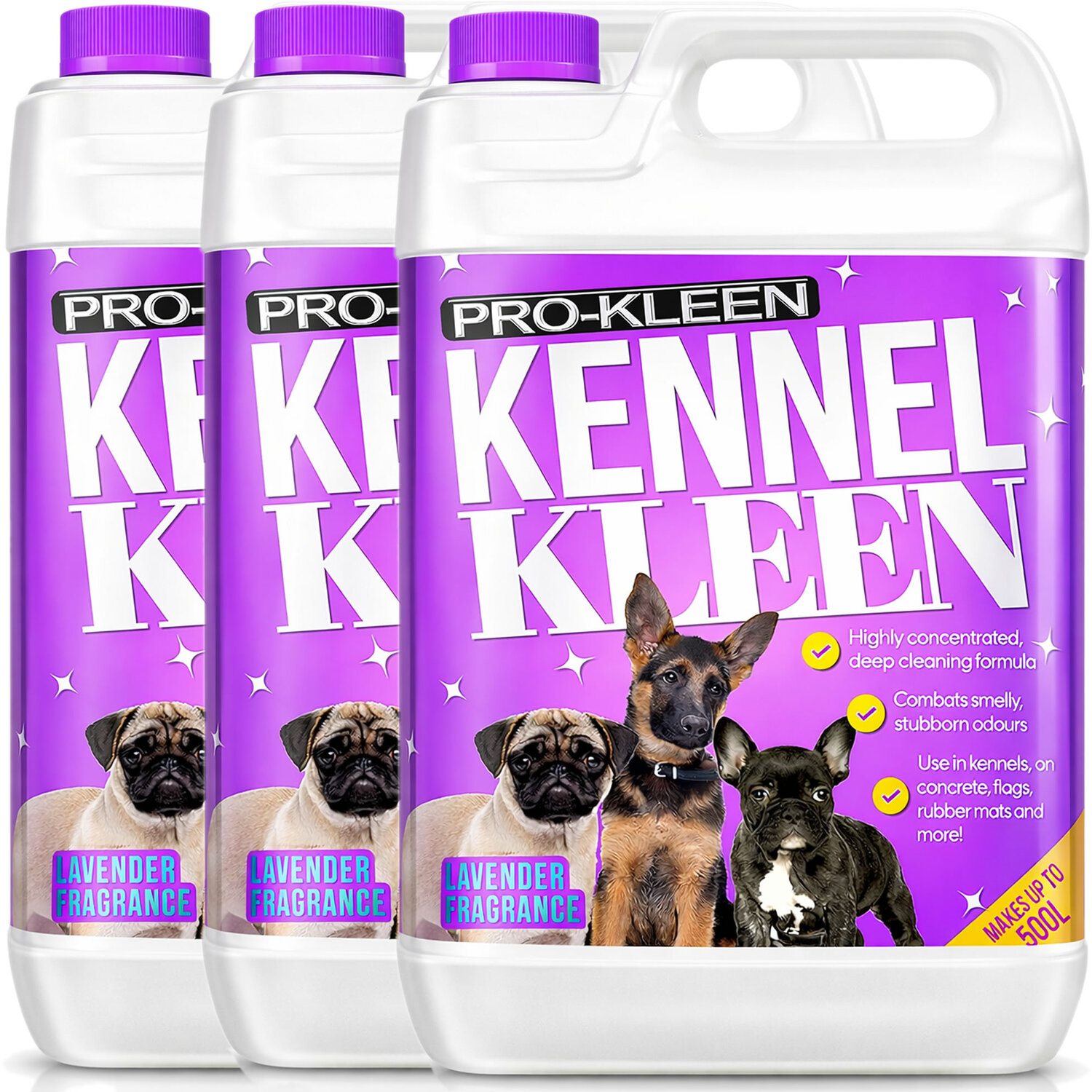 Pro-Kleen Kennel Disinfectant Cleaner Sanitiser and Deodoriser Lavender - Lavender / 15l