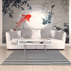 Watercolour Koi Wall Mural