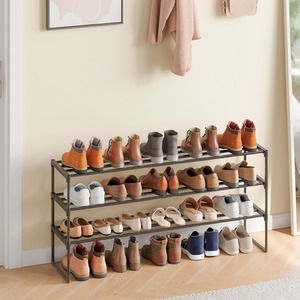 SONGMICS 3-Tier Metal Shoe Rack Storage Organiser
