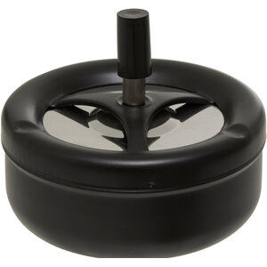 Large Black Spinning Ashtray
