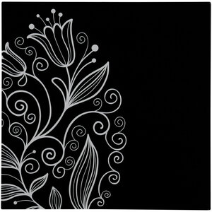 Tulip Black Frame Glass Print Wall Art