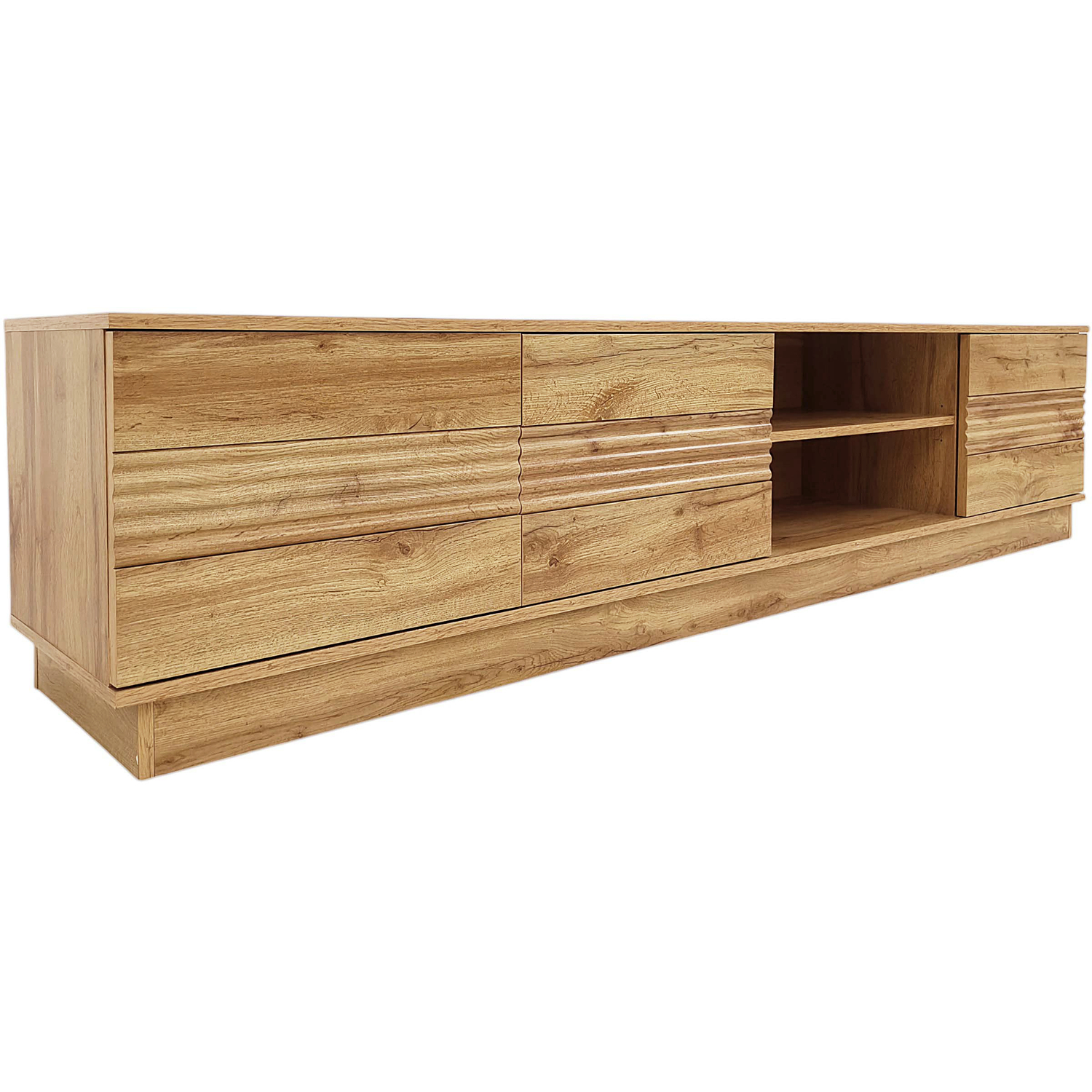 Toro Lowboard with 3 doors in Open Wotan Oak - Wotan Oak